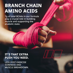 Granite Essential Amino Acids packaging display emphasizes clean ingredients and USA-made quality.