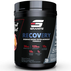 Granite Nutrition Recovery Fruit Blast tub with premium intra-workout formula for lean gains