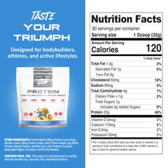 Glass of Granite Nutrition Blueberry Muffin shake after workout