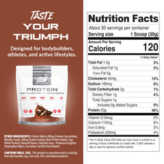 Granite Supplements scoop dispensing action emphasizes quick mix and on-the-go recovery.