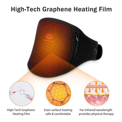 Graphene Times adjustable Velcro strap keeps the neck wrap secure during activity