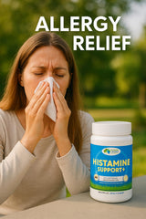GRASSLAND NUTRITION histamine support organic Australian badge highlights natural sourcing