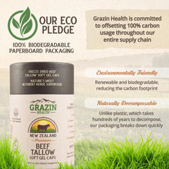 New Zealand pasture sourcing highlights quality ingredients in GRAZIN HEALTH beef tallow.
