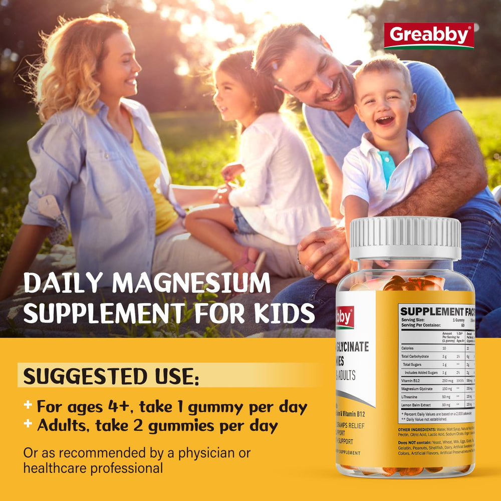 GREABBY berry-flavored chewables designed for a bedtime routine.