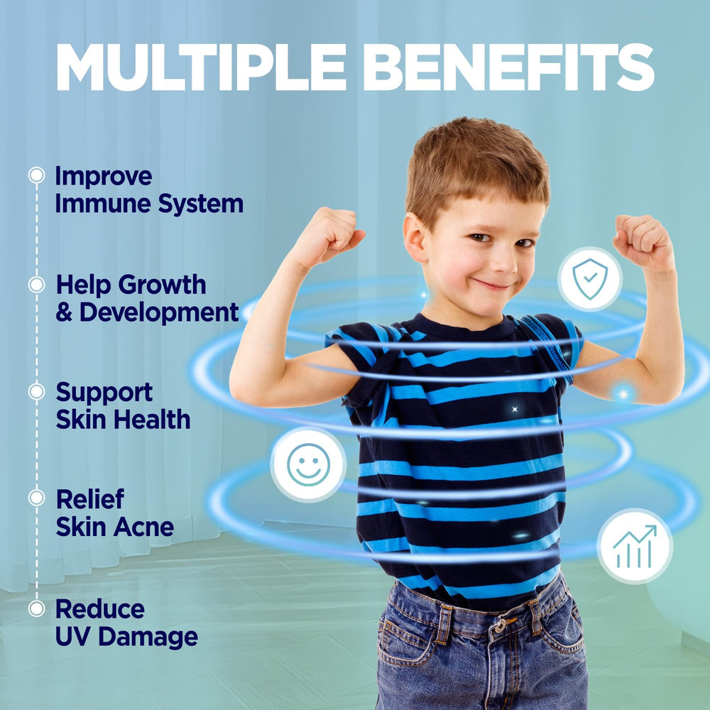 GREABBY zinc-picolinate gummies packaging highlights natural strawberry flavor.