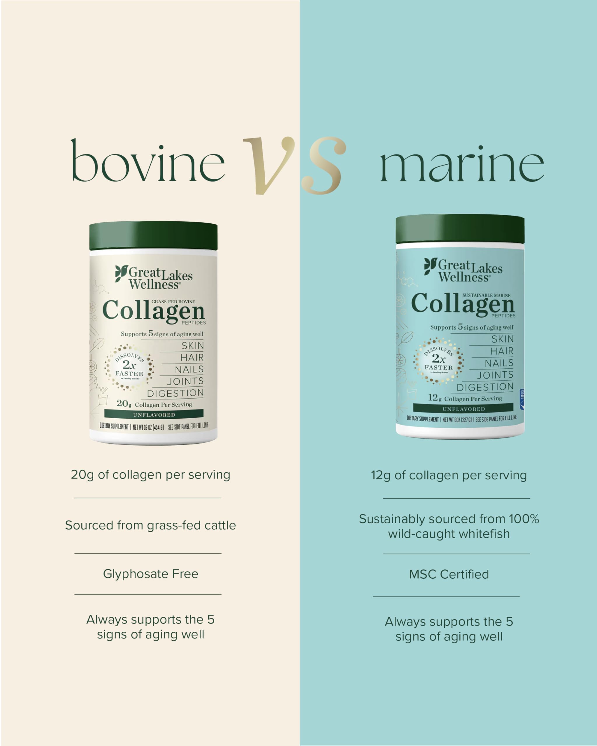 Great Lakes Wellness collagen powder added to coffee enhances your morning routine