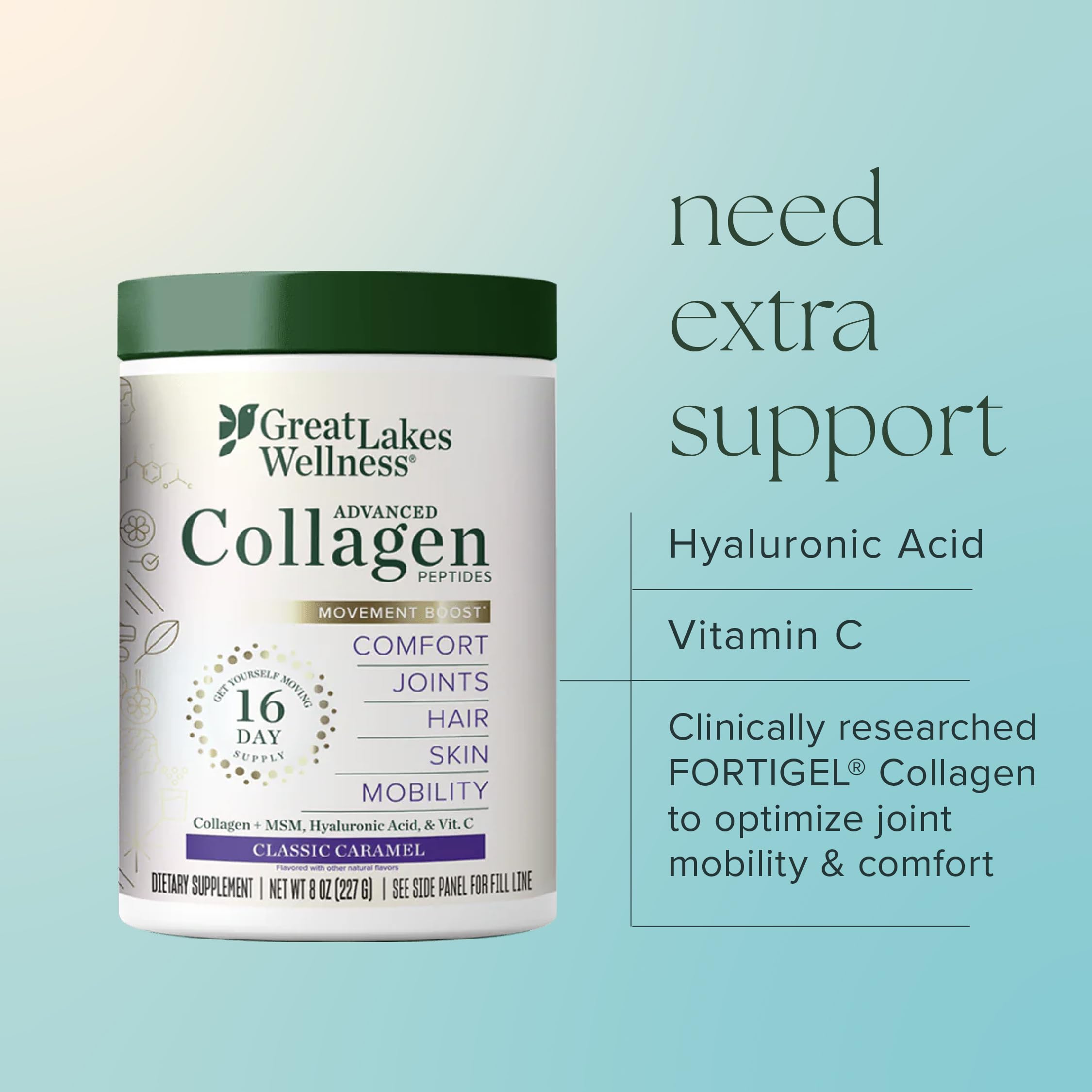 Great Lakes Wellness Movement Boost smoothie jar suggests versatile daily use.