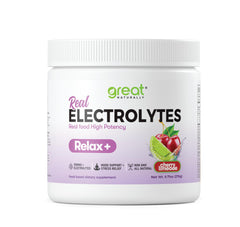 Great Naturally Relax+ Cherry Limeade bottle for calm hydration on busy days.