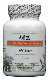 Great Nature Classics Bi Yan Pian bottle with 90 caplets for daily traditional herbal support.