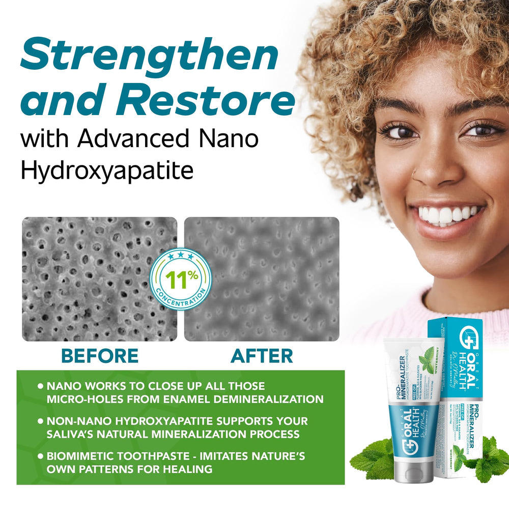 Great Oral Health CrystLCare strips for sensitive teeth support