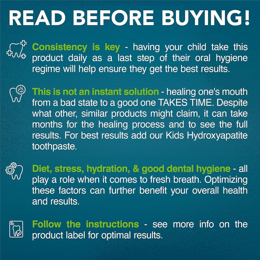 Great Oral Health dental probiotics blend packaging and clinical research.