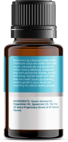 OraRestore concentrate bottle illustrates dilution for a customizable rinse