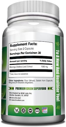 GreeNatr bottle with capsules poured for easy daily use.