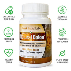 Greek Island Labs digestive health scene with capsules demonstrates easy daily routine for overall wellness