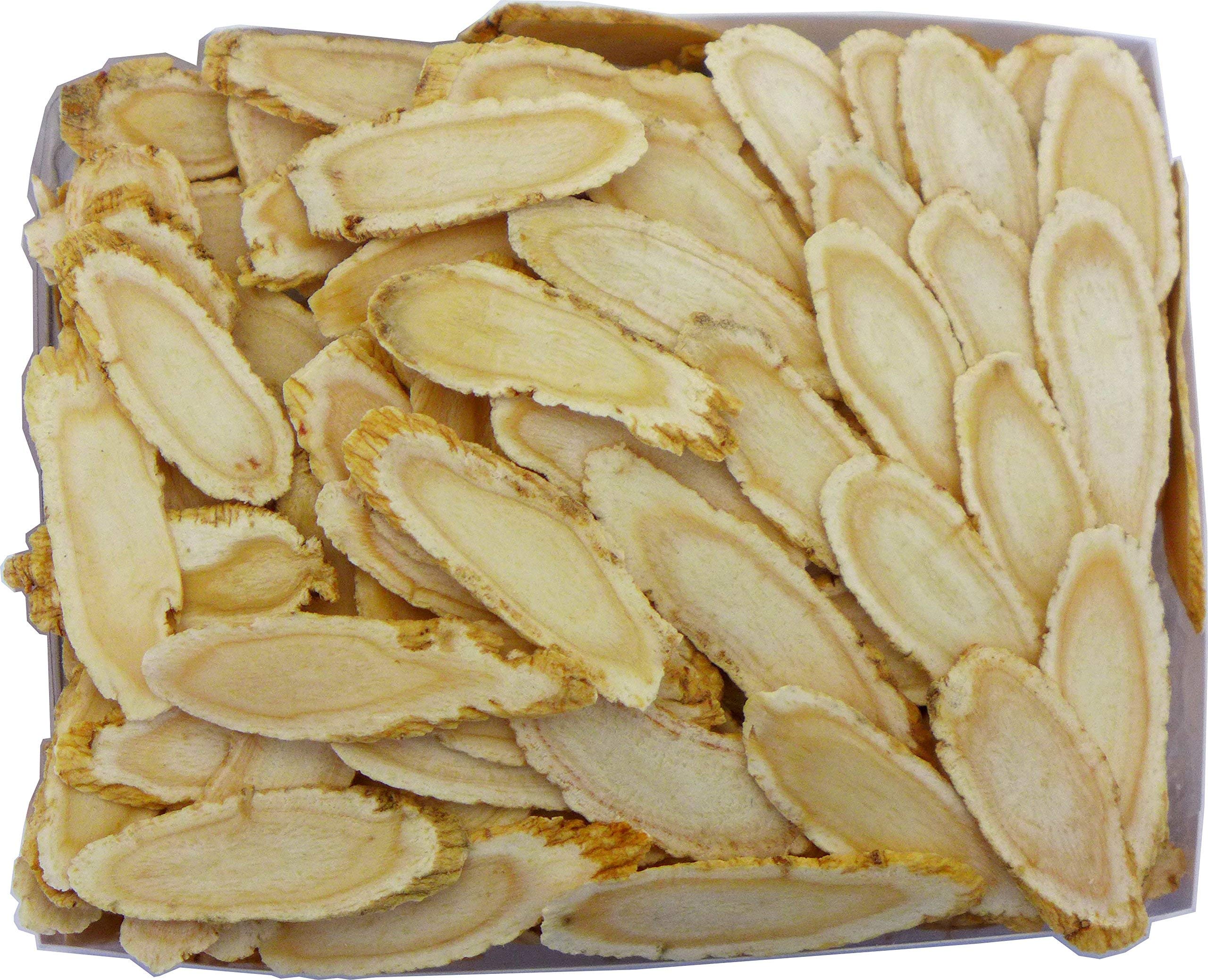 Green Bay Ginseng thin-cut slices ready to steep for flavor