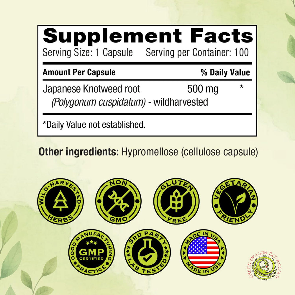 Green Dragon Botanicals Buhner Protocol mention on packaging indicating herbal trust