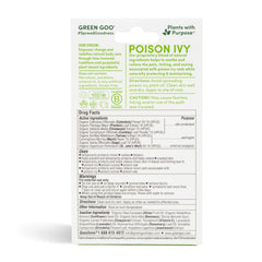 Applying Green Goo Poison Ivy Salve to irritated skin for relief and protection.