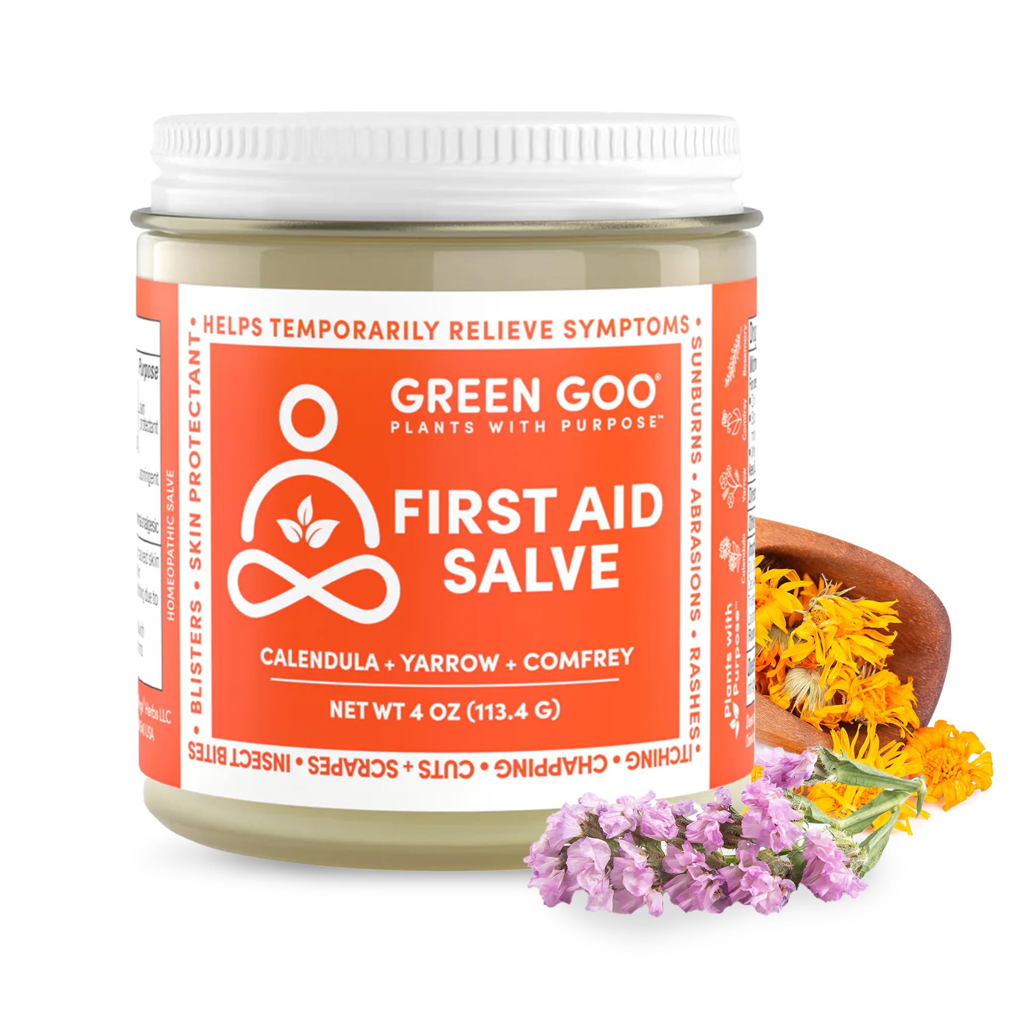 Green Goo offers gentle sunburn patch relief through nourishing ingredients.