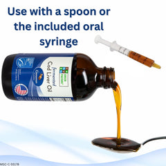 Green Pasture liquid syringe dosage image shows convenient administration