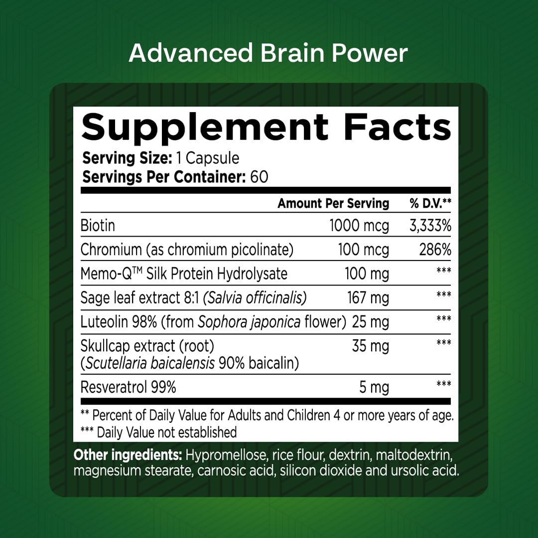 Green Valley Naturals biotin capsule for essential nutrient support