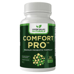 ComfortPro capsules supporting gut balance during meals and snacks.