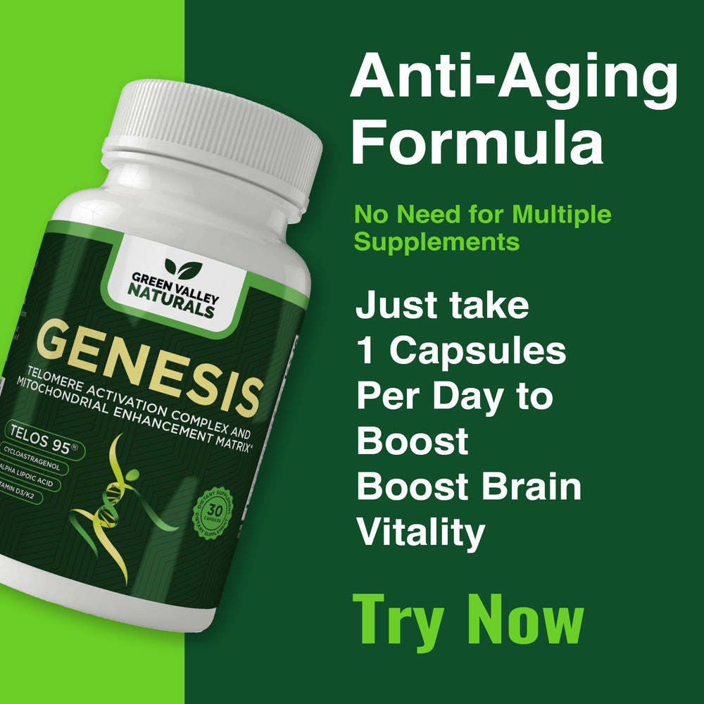Green Valley Naturals Genesis alpha-lipoic acid pills supporting cellular balance.