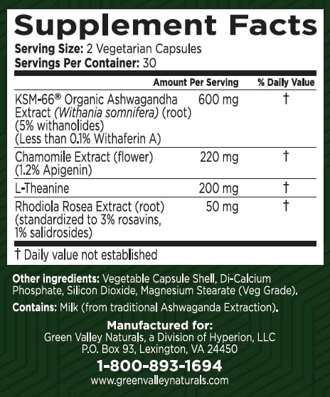 Green Valley Naturals My Sleep Miracle label emphasizes clean, melatonin-free formula.