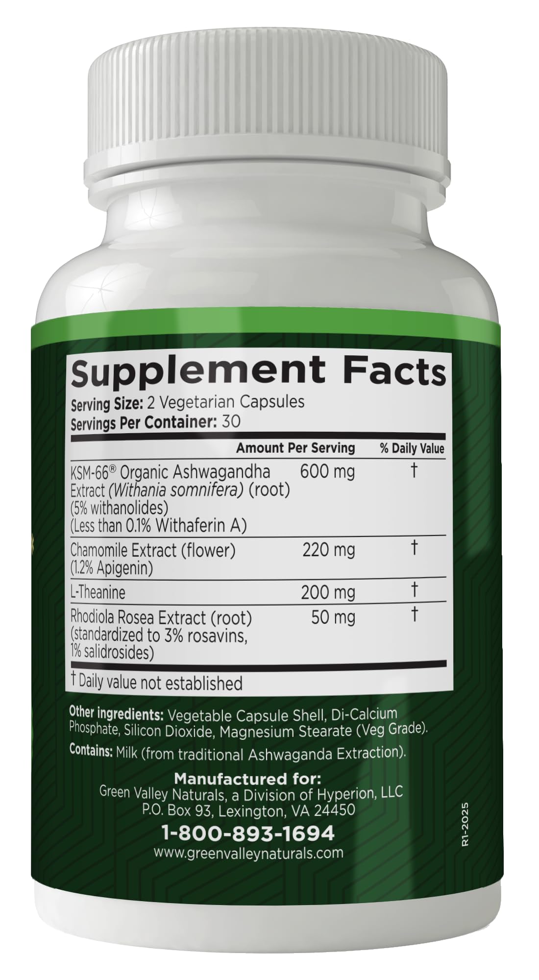 Green Valley Naturals My Sleep Miracle packaging highlights vegan formula.