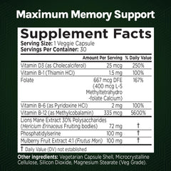 Green Valley Naturals Phosphatidylserine capsule for memory function and cognitive processing.