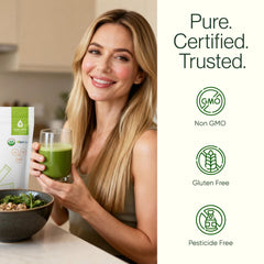 Green Virgin Moringa powder fresh green leaves display potency and aroma.