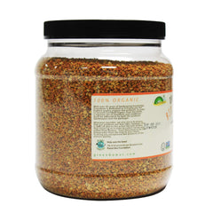 Greenbow Organic Bee Pollen dispensing from bottle demonstrates daily convenience.