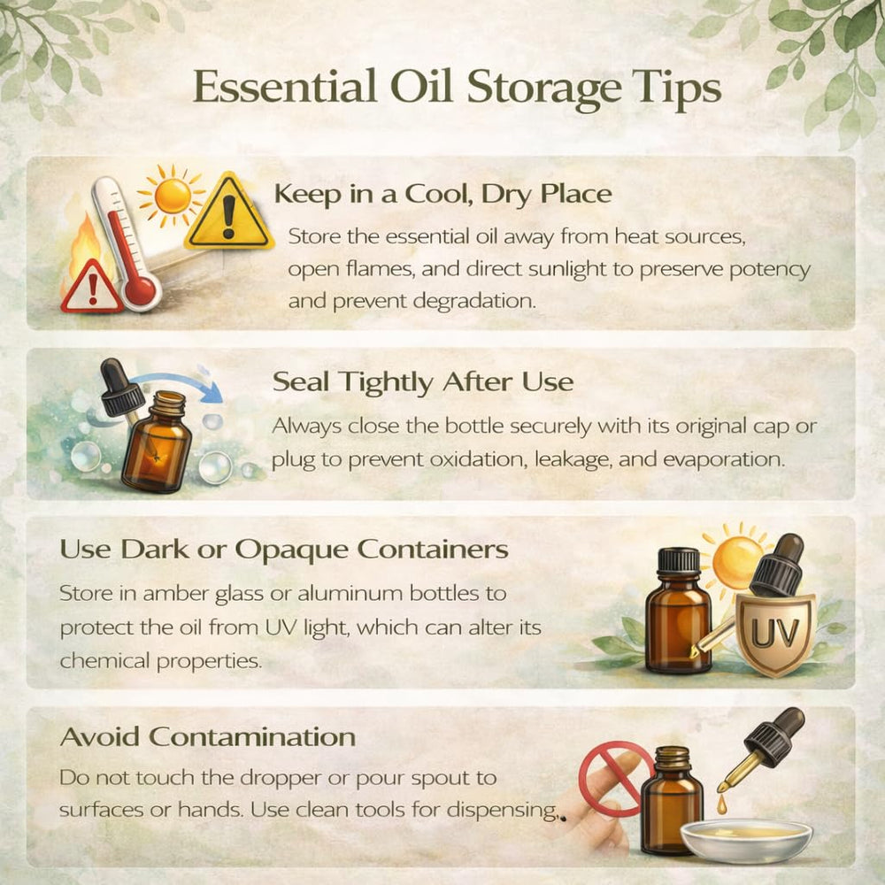 GreenHealth American-made UV-resistant jug storage for bulk peppermint oil.