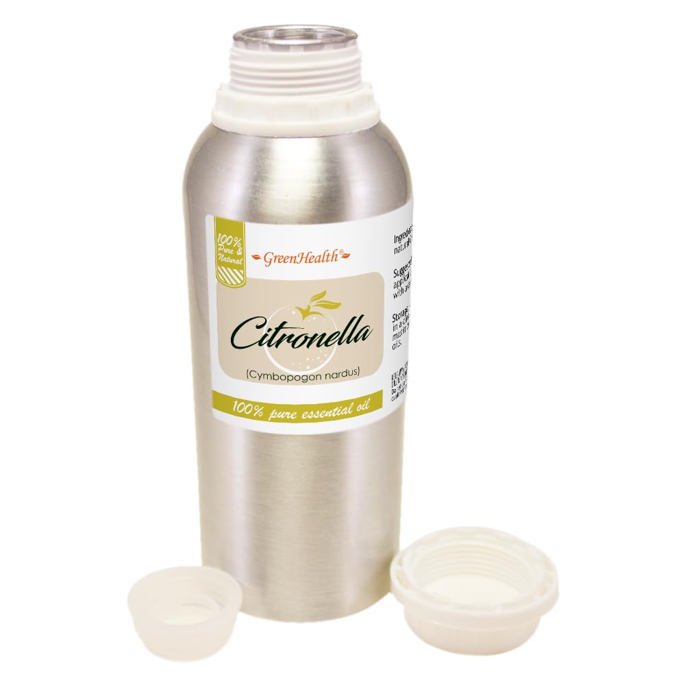 GreenHealth citronella bottle with plug cap for secure storage