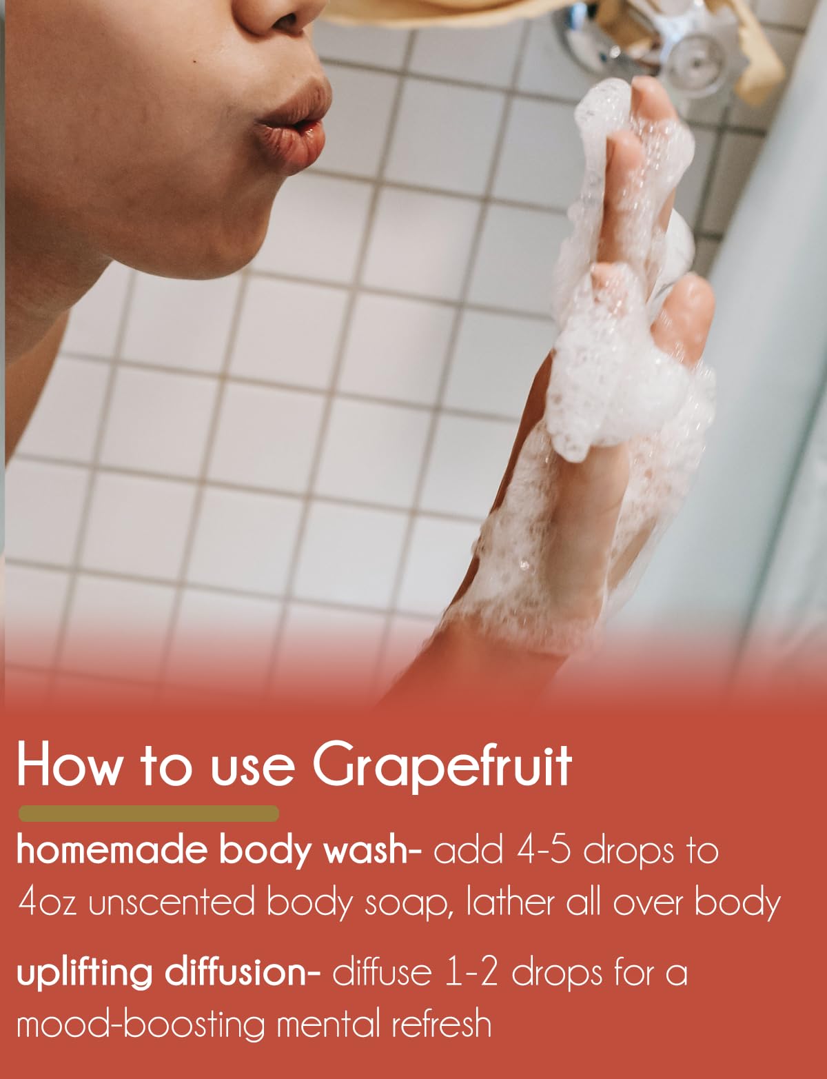 GreenHealth grapefruit oil for DIY crafts, fragrant accents for candles and blends.
