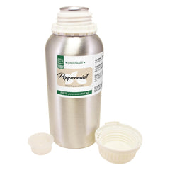 GreenHealth Peppermint Oil bottle-steam-distilled highlights crisp aroma for diffusers.