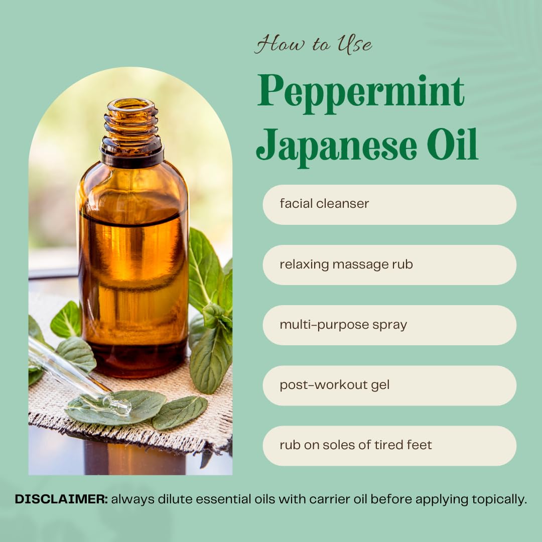 GreenHealth Peppermint Essential Oil diffuser usage for refreshing room scents and energizing spaces.