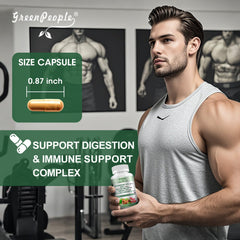 GREENPEOPLE berberine three-capsule daily serving displayed on label