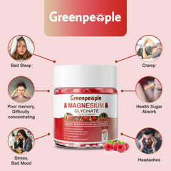 GreenPeople sugar-free label on gummies for a mindful snacking option.