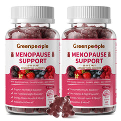 GREENPEOPLE Menopause Gummies bottle front for daily symptom support