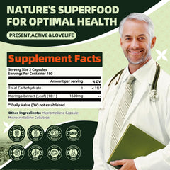 GreenPeople Moringa Pure daily-use bottle for convenient supplementation.