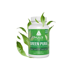 GreenPura bottle capsule showing ultra-pure green tea extract for daily wellness