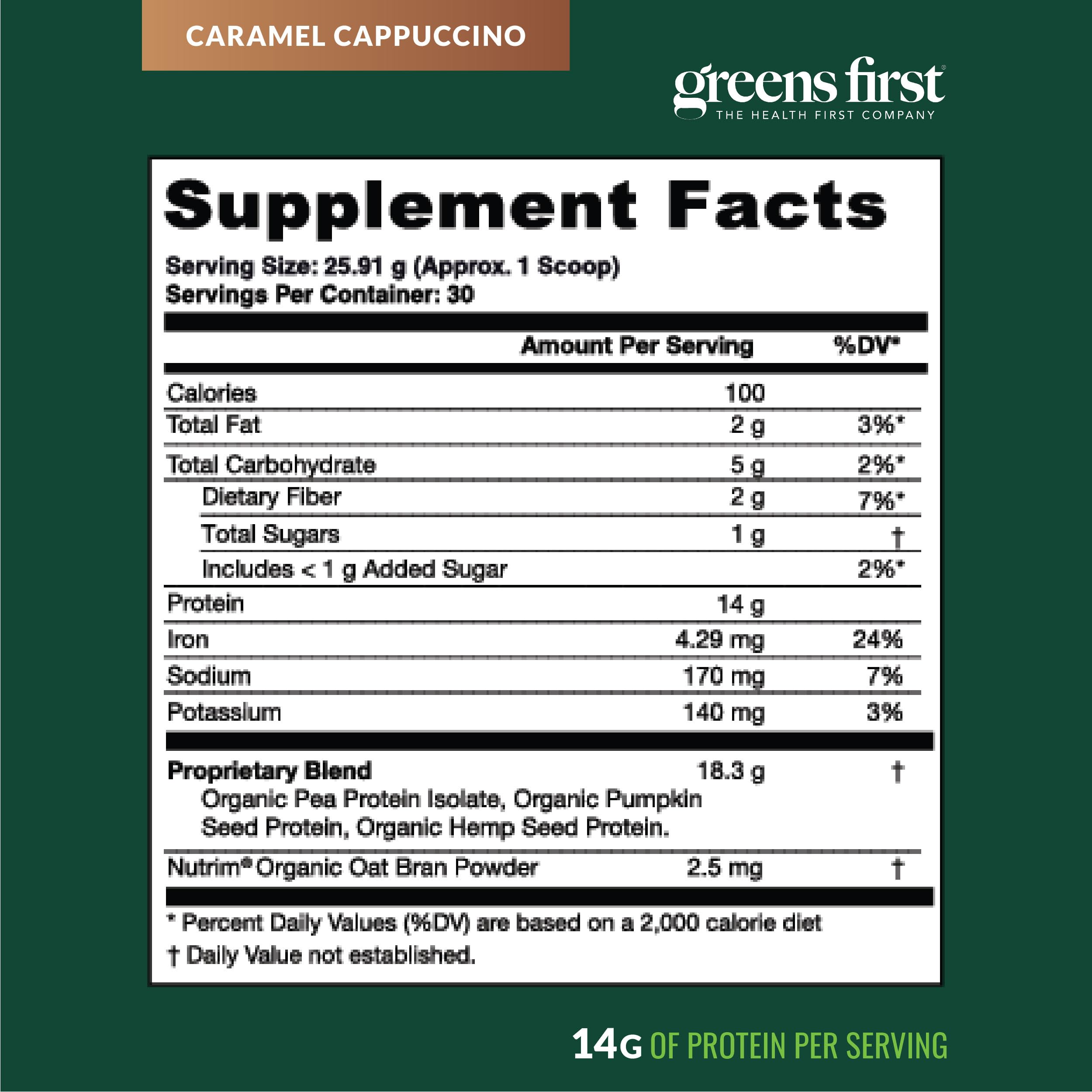 Greens First Dream Protein 30 servings per container supports daily shakes