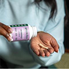 Greens First ingredients label highlights non-GMO, gluten-free, dairy-free formula.