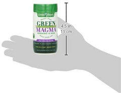 Green Foods Green Magma tablets in water glass for easy mixing