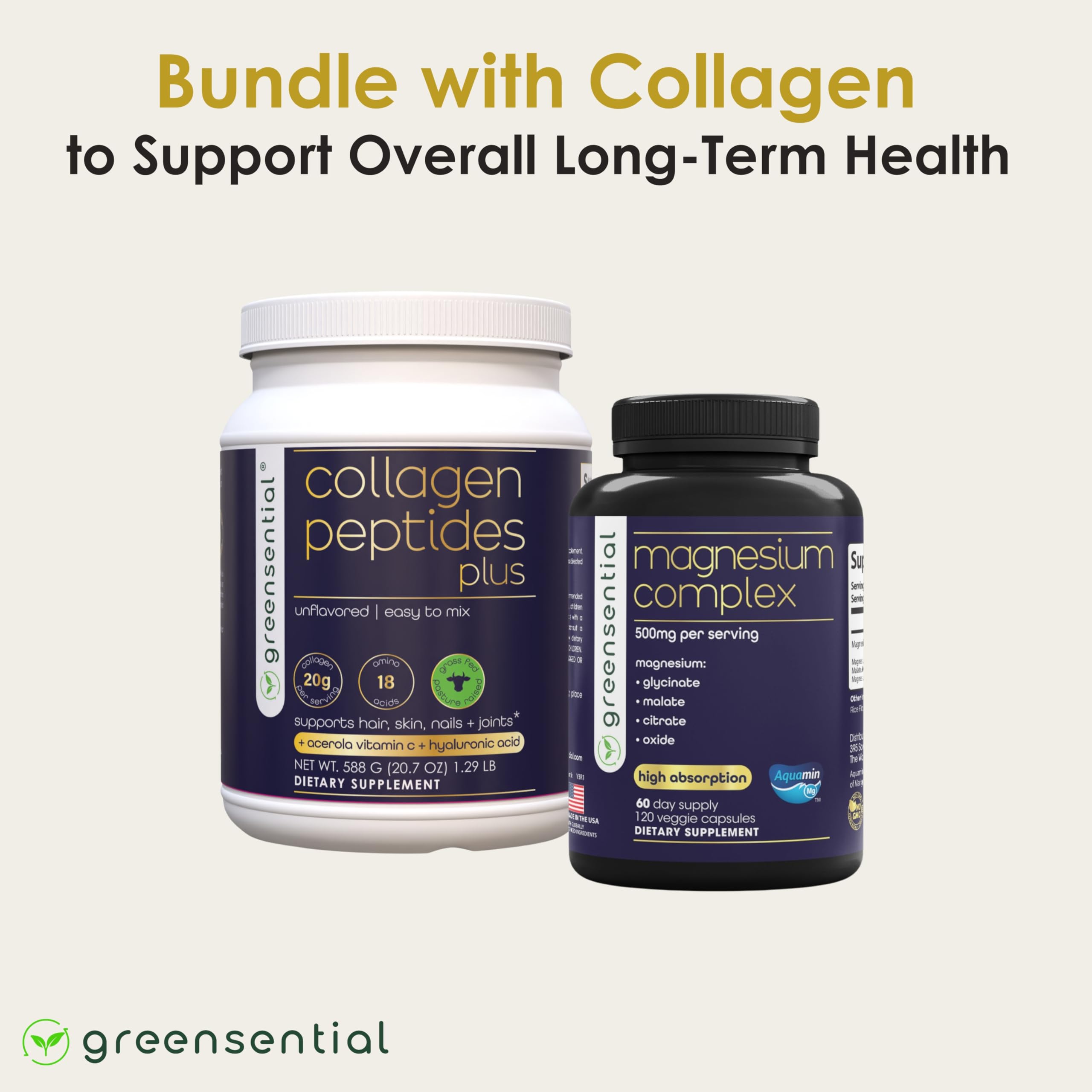 Greensential sleep routine setup implies a calming evening ritual.