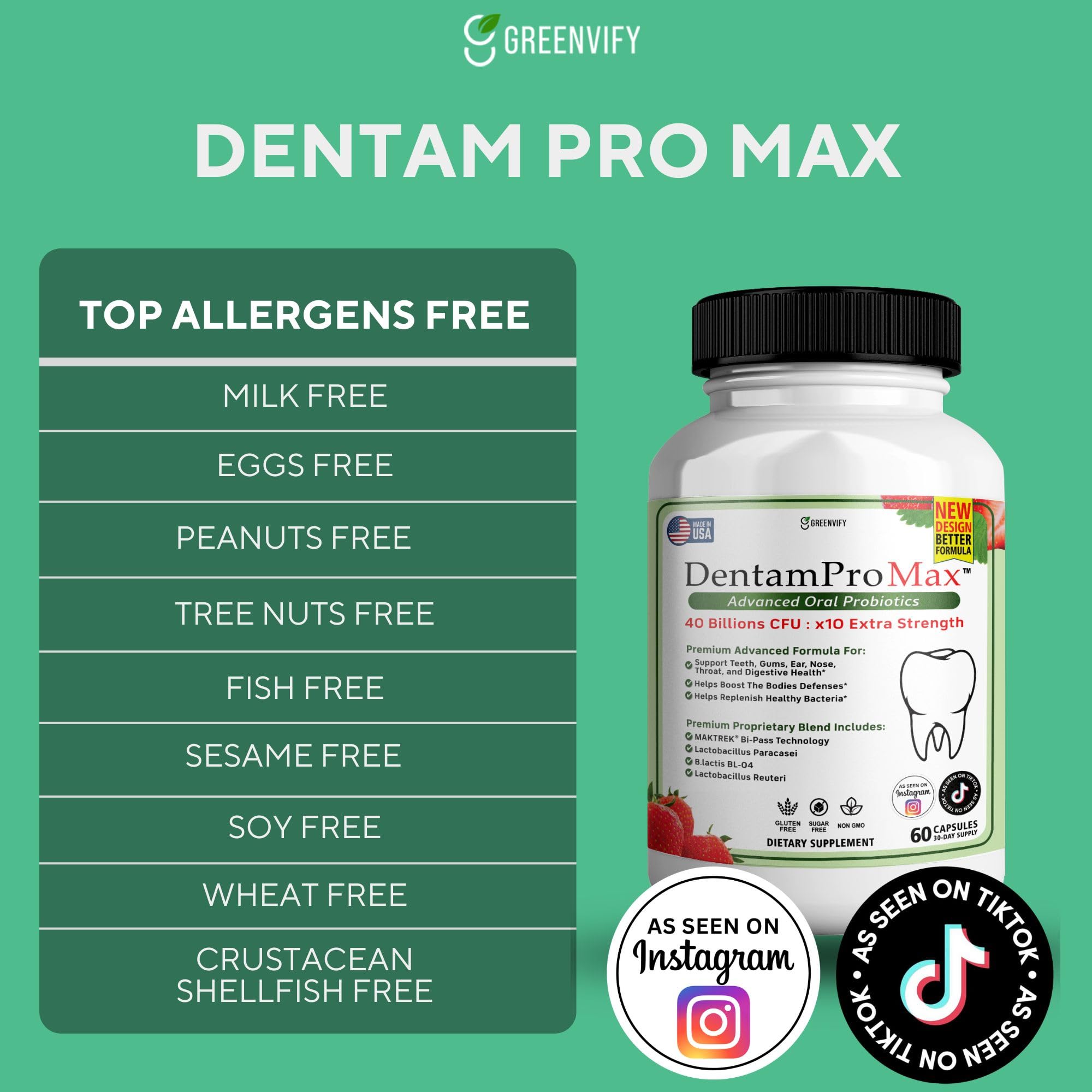 GREENVIFY DentamPro Max capsule in hand demonstrates simple daily use