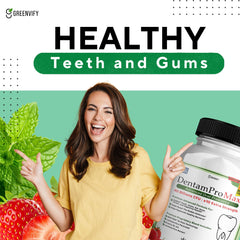 GREENVIFY DentamPro Max packaging suggests long-lasting breath freshness