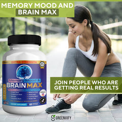 GREENVIFY DHA capsules indicate omega-3 boost for brain health.