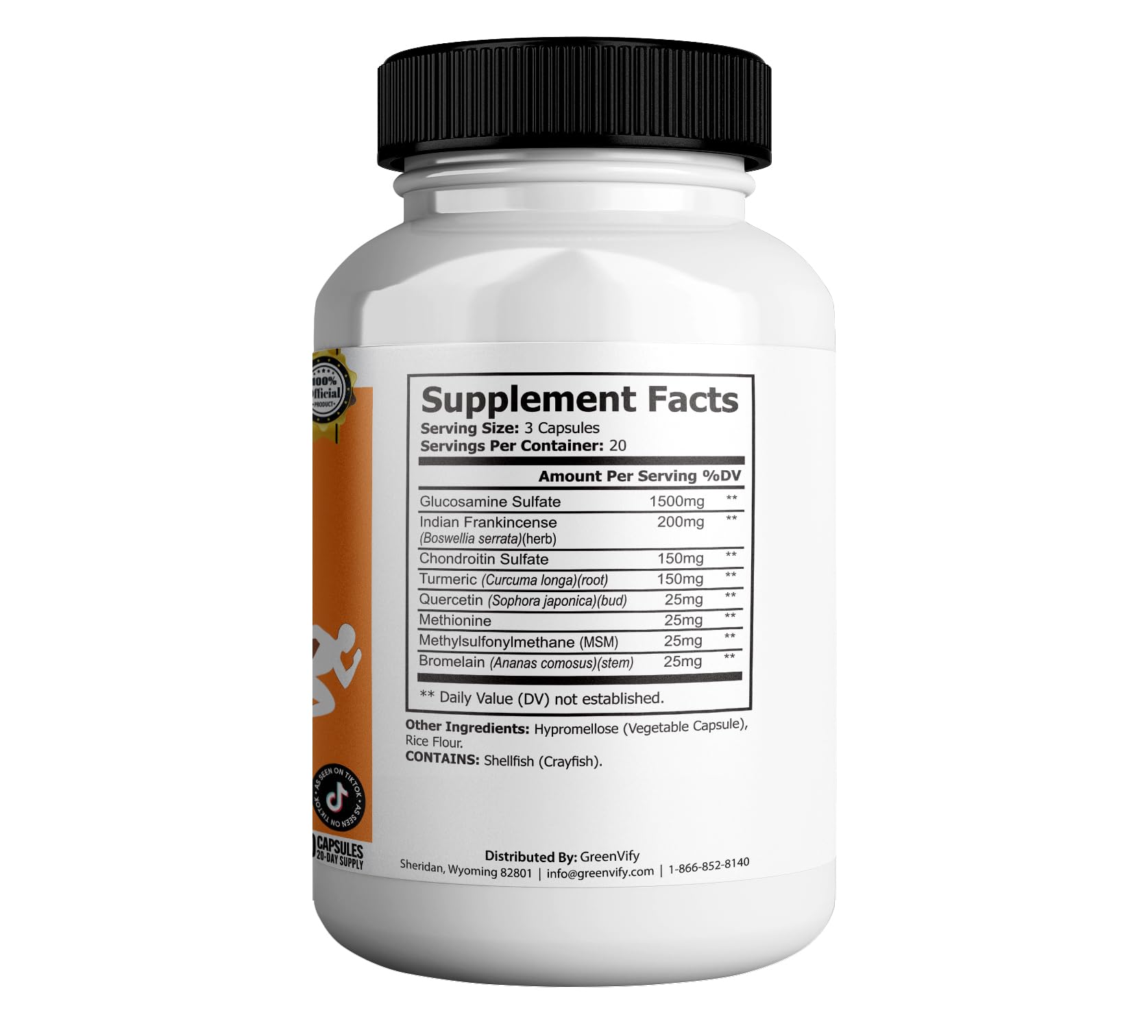 Key ingredients: glucosamine, boswellia, and more for joint health.