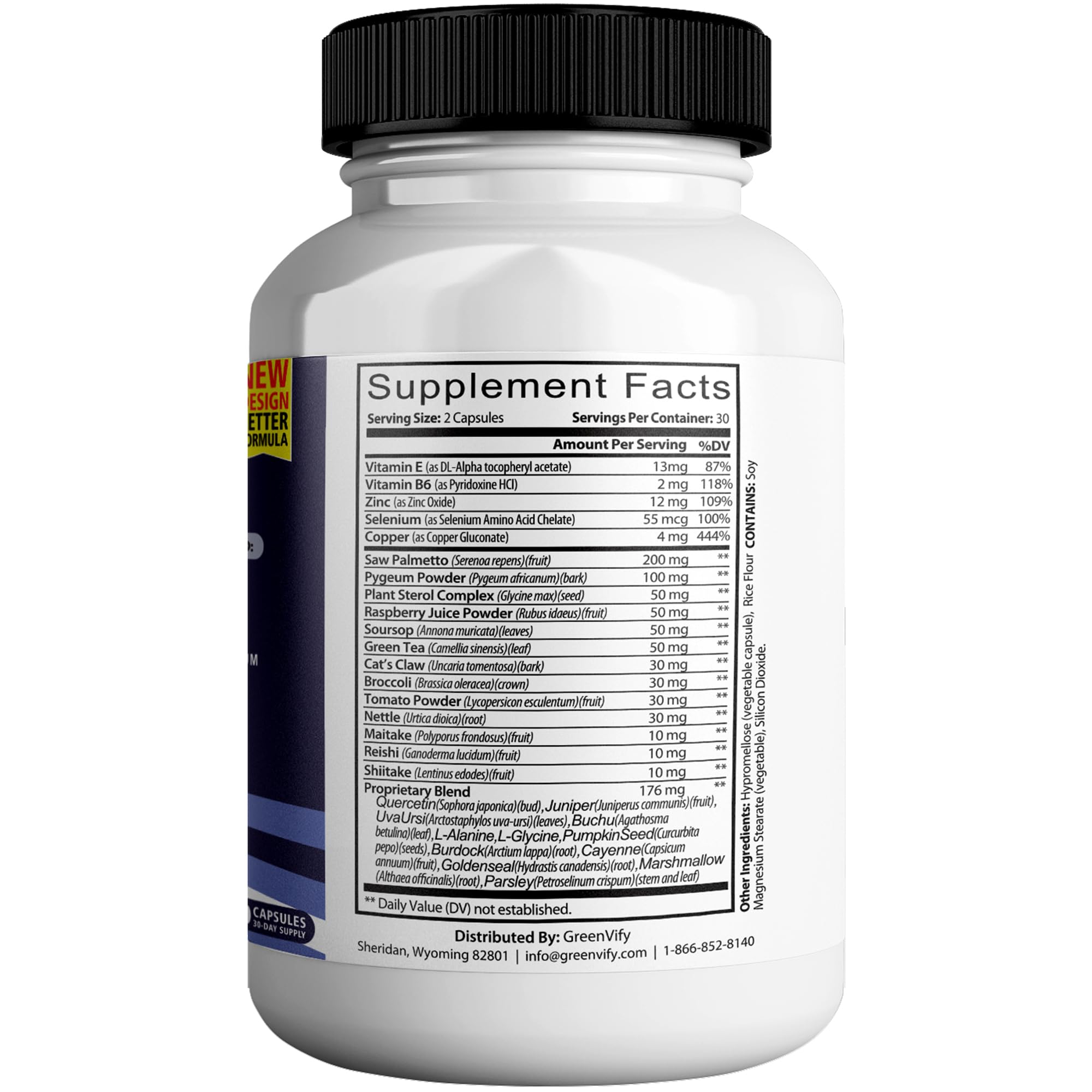 GREENVIFY FlowForce Max Extra capsules closeup for daily intake.